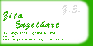 zita engelhart business card